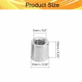 Jutagoss 10pcs M6 Round Connector Nuts Carbon Steel Coupling Nut 10mm 0 39inch Length