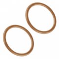 Caltric 2x Muffler Pipe Gasket For Honda Super Hawk 1000 Vtr1000f 1998-2005 