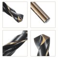 5pcs Straight Shank Twist Drill Bits 8 2mm Gold Titanium Black Nitride Coated High Speed Steel Hss 4341 With For Stainless