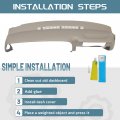 Kuafu Tan Dash Coverap Pad Dashboard Compatible With 1997-1999 Chevrolet Gmc Truck C 1500 Suburban Tahoe Yukon 1999-2000