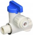 3 8 Angle Stop Adapter Ball Valve With 1 4 Quick Connect Fitting Reverse For Osmosis Amp Drinking Water Filters 