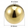 Uxcell 50mm Dia 201 Stainless Steel Hollow Cap Ball Spheres For Handrail Stair Newel Post Gold Tone 2pcs
