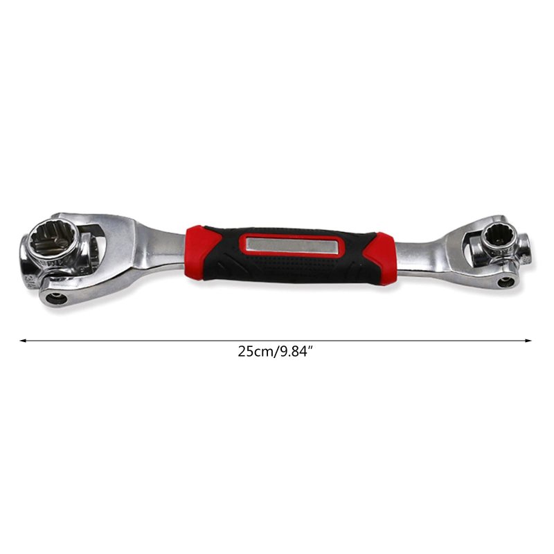 Beertoy Socket Wrench 52 In 1 Multifunctional Metric Inch Universal 360 Degree Rotation Spanner Mechanical Hand Tools Double