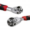 Beertoy Socket Wrench 52 In 1 Multifunctional Metric Inch Universal 360 Degree Rotation Spanner Mechanical Hand Tools Double