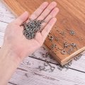 Uxcell 100pcs Eye Screws 304 Stainless Steel 12x5mm Small Self Tapping Screw Hooks Ring Mini Pins For Diy Handwork Wooden Clay