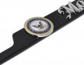 Navy Mom 3d Black Metal License Plate Frame