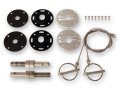 Scott Drake S1ms-16892-k 1965-1973 Billet Stainless Steel Hood Pin Set 