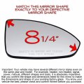 Passenger Right Side Mirror Glass Assembly With Plastic Back Plate Non-heated Compatible Chevrolet 2011-2016 Cruze 2016 Limited