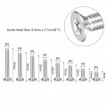 Uxcell M4 Torx Security Screws Kit M4x8 10 12 16 20 25 30 35mm 125pcs 304 Stainless Steel Countersunk Head Tamper Proof Screw W
