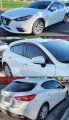 Jdm 3d Style Smoked Window Visor Vent Shade Compatible With For 2014-2019 Mazda 3 Mazda3
