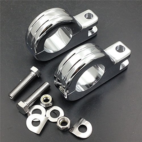 Httmt Mt216-057- 1 2 Engine Guard Footpeg P Clamps For Gl Vt1100 Vtx1300 1800 Vlx600 Chromed