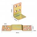 Uxcell Wood Bed Rail Metal Bracket Fastener Fitting Color Zinc 4 Sets