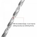 Uxcell Hss High Speed Steel Extra Long Twist Drill Bits 7 5mm Diameter 250mm Length 2 Pcs