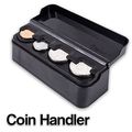 Zone Tech Coin Case Storage Box Classic Black Premium Plastic Holder Container Organizer Quality