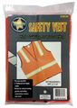Toolusa Bright Orange Safety Vest With Reflective Stripes Adult Size 4x Large Sf-22718