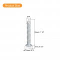 Uxcell St4x30mm White Screws Self Tapping 50pcs Pan Head Phillips Wood For Woodworking