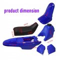 Gxywady Plastic Fender Body Blue Fairing Gas Tank Kit W Seat Replacement For Yamaha Pw50 Py50 Y-zinger
