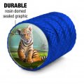 Baby Tiger And Lillies Valve Stem Caps For Tire Rim Wheel Aluminum Blue