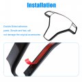 X Autohaux Black Steering Wheel Covers For Mercedes Benz A B C E Cls Gla Abs Plastic Trim Replacement Stickers Car Interior