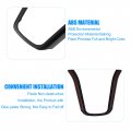 X Autohaux Black Steering Wheel Covers For Mercedes Benz A B C E Cls Gla Abs Plastic Trim Replacement Stickers Car Interior