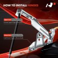 A-premium Front Driver And Passenger Hood Hinges Compatible With Audi A6 A6 Quattro A7 2012-2018 Rs7 2014-2018 S6 S7 2013-2018