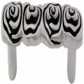 Vicenza Designs K1121 Ariosto Decorative Pull 3-inch Antique Nickel 