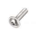 Uxcell Flanged Button Head Socket Cap Screws M4 16mm Hex Drive 304 Stainless Steel Fasteners Bolts Fully Threaded Machine Screw
