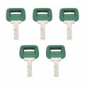 Firmusparts 5pcs Ignition Key 11039228 Laser Cut Compatible With Volvo Articulated Hauler A20c A25c A25d A30c A35c Da25d Da30d