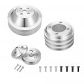 Weisen Alternator 3v Crankshaft I 2v Water Pump V-belt Pulley Kit For 1969-up Small Block Ford 302 351w 351c 351m 400 V8 5 0l 