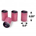 Black Dragon Castle Valve Stem Caps For Tire Rim Wheel Aluminum Pink