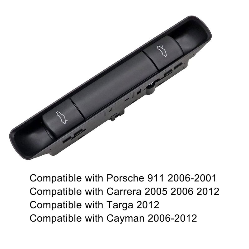 Hood And Decklid Release Switch Interior For Porsche 911 2005-2013 Boxster 2005-2012 Cayman 2006-2012 Replaces 99761310502a05