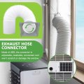 5 9 Inch Portable Air Conditioner Exhaust Hose Coupler Window Adapter A C Connector Ac Suit For Conditioning Port Square