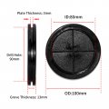 Flyshop 20-pack Double-sided Round Black 90 Mm 3-9 16 Hole Plug 80 3-1 8 Id Box Sealing Synthetic Rubber Wire Protection
