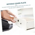 Housoutil 20pcs Key Drawer Trim Keyhole Escutcheons Door Cover Oval Hole Plate Antique Escutcheon Well Metal Zinc Alloy