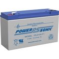 Powersonic Ps-6100f1 6 Volt 12 Amp Hour Sealed Lead Acid Battery With 0 187 Fast-on Connector 