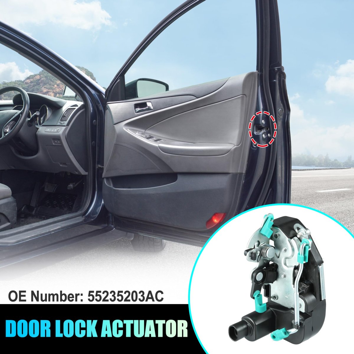 Rear Left Passenger Side Door Lock Latch Actuator 55235203ac For Jeep Cherokee 1997 2001