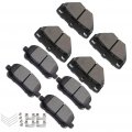 Aintier Automotive Replacement Brake Pads Front Rear Fit For Pontiac Vibe 2003-2006 For Toyota Corolla 2005-2006 Matrix