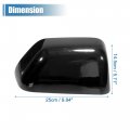 Uxcell 1 Pair Gloss Black Top Half Mirrora Cover Ford F-350 Super Duty 2017-2022 For F-550 2017-2019