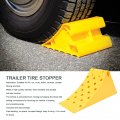 Trailer Accessories Tra Tire Stopper Heavy Duty Wheel Chocks Yellow Stop For Rvs Cars Trucks Tras Cara S