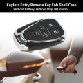 Key Shell Caseless Entry Remote Key Fob Replacement For Chevrolet Malibu Camaro 2016-2021 6 Buttons Hyq4aa Hyq4e