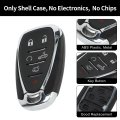 Key Shell Caseless Entry Remote Key Fob Replacement For Chevrolet Malibu Camaro 2016-2021 6 Buttons Hyq4aa Hyq4e