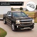 Rt-tcz For Silverado Carbon Fiber Interior Trim Kit Dash Cover Accessories Compatible With Chevy Gmc Sierra 2014-2017 13pcs