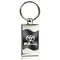 Toyota Fj Cruiser Gray Spun Brushed Metal Key Chain