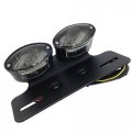 Smt-universal Cat Eye Custom Tail Brake License Plate Light Black Smoke B00rue3cpe