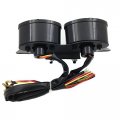 Smt-universal Cat Eye Custom Tail Brake License Plate Light Black Smoke B00rue3cpe