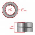Caltric Front Rear Diff Pinion Gear Bearing For Honda Rancher 350 Trx350fe Fm 2000-2005