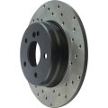Rear Left Driver Side Disc Brake Rotor Sport Cross-drilled For Mercedes-benz Slk280 2006 2007 2008