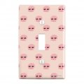 Seashells And Lashes Plastic Wall Decor Toggle Light Switch Plate Cover