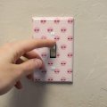 Seashells And Lashes Plastic Wall Decor Toggle Light Switch Plate Cover 