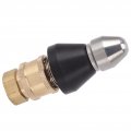 Pressure Sewer Jetter Nozzle Convenient Stainless Steel Efficient For Pipe Unclogger Accessories 